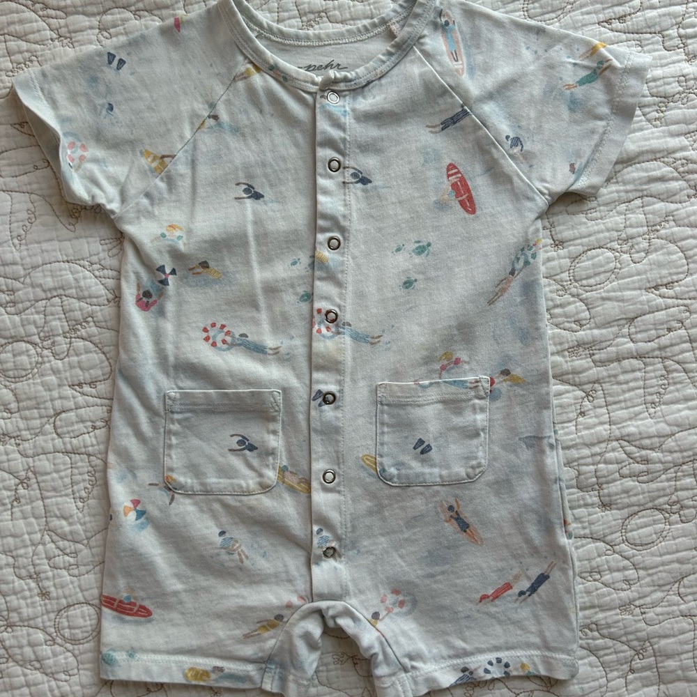 Pehr surf print romper